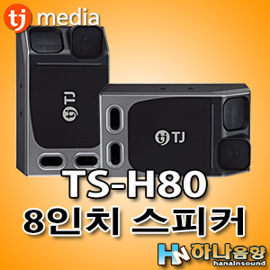 TJ미디어 TS-H80 노래방 8인치 스피커